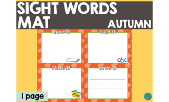Sight Words Mat - Autumn