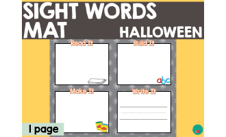 Sight Words Mat - Halloween