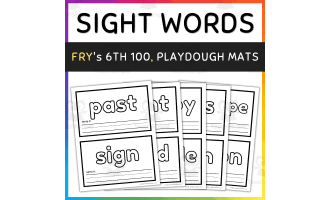 Sight Words Playdough Mats / Play Dough Mats / Playdoh Mats - Fry First 100