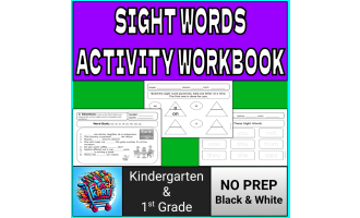 Sight Words Practice Workbook for Kindergarten & First Grade