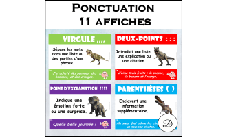 Signes de ponctuation - 11 affiches / French Punctuation Posters