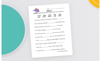 Silent E Fill in the Blanks Worksheet
