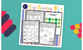 Skip Counting by 9 Worksheets