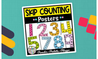 Skip Counting Posters - Classroom Decor