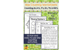 Skip Counting Worksheets - Set 2
