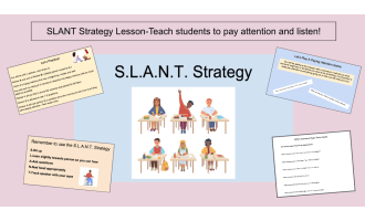 SLANT Strategy Lesson-A lesson about paying attention and listening