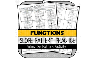 Slope/Rate of Change FOLLOW THE PATTERN