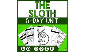 Sloth Unit Study | Rainforest Animals | Lesson Plan, Activities | NO PREP