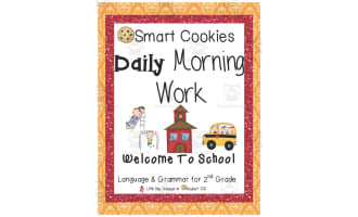 Smart Cookies Daily Morning Work | Back to School Language and Grammar