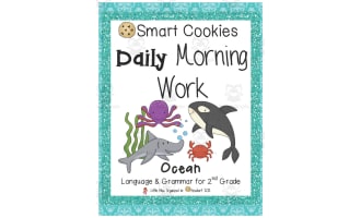 Smart Cookies Daily Morning Work | Ocean Language and Grammar