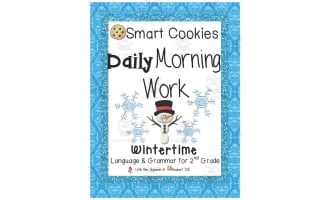 Smart Cookies Daily Morning Work | Wintertime Language and Grammar