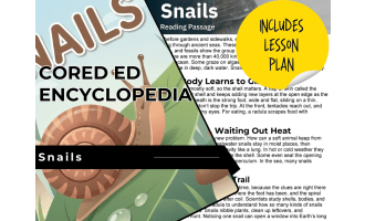 Snails Reading Comprehension Passage - Cored Ed Encyclopedia