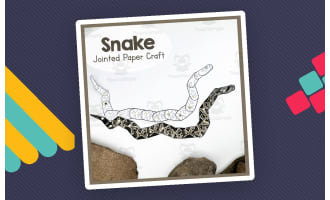 Snake | Jointed Animal Craft | Articulated Craft
