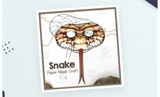 Snake | Paper Mask | Printable Craft