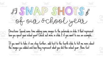 Snap Shots of our School Year