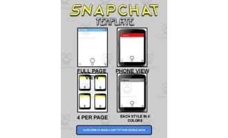 Snapchat Template (Editable on Google Slides)