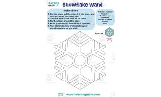 Snowflake Wand Activity