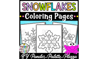 Snowflakes Coloring Pages - Set 1