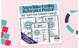 Snowflakes Themed Emotions Information Poster-- Emotions Chart