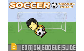 Soccer: Interactive Review Game (Editable on Google Slides)