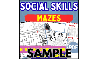 Social Skills Maze: 1 Page Sample (PDF)