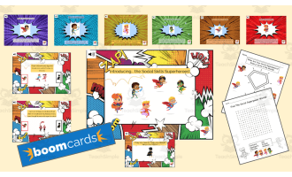 Social Skills Superheroes-An SEL deck with Audio & 2 Handouts!