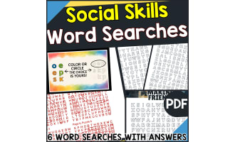 Social Skills Word Searches (PDF)