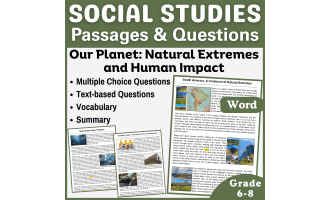 Social Studies Reading Passages: Our Planet and Human Impact (Word)