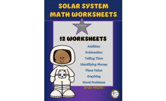 Solar System Math Worksheets for Grade 2