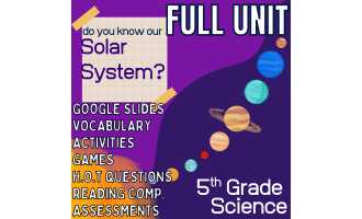 Solar System Projects Assessments Activities Vocabulary FULL UNIT