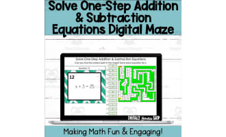Solve One-Step Addition & Subtraction Equations Digital Activity