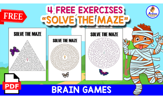 SOLVE THE MAZES | 4 FREE EXERCISES