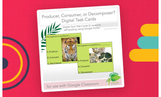 Solving for y - Digital Task Cards for Google Classroom