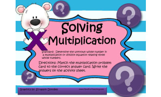 Solving Multiplication Activity