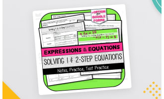 Solving One- & Two-Step Equations with Rational Numbers NOTES & PRACTICE