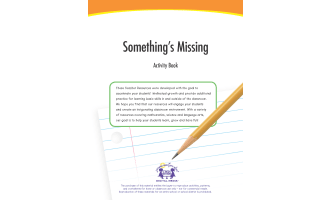 Something's Missing Activity Book