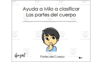 Sort Parts of the Body - SPANISH VERSION