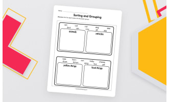 Sorting and Grouping Worksheet
