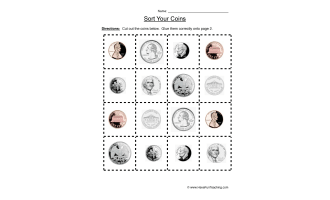 Sorting Coins Worksheet