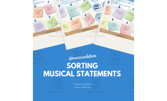 Sorting Musical Statements | Interactive Musical Games - UK Version