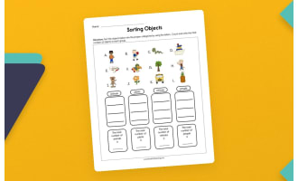 Sorting Objects Worksheet – Group by Category
