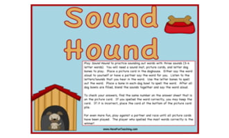 Sound Hound Sounding Out Words Activity