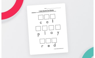 Sound Out Words Touching Worksheet