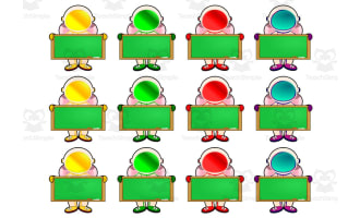 Space Classroom Decor: Student Name Tags