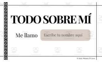 Spanish: All About Me Digital Lesson