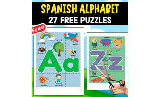 SPANISH ALPHABET | 27 FREE PUZZLES
