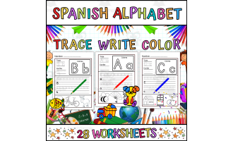 Spanish Alphabet Letter Tracing Activities Worksheets