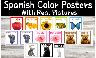 Spanish Color Posters with Real Pictutres