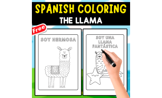 SPANISH COLORING PAGES | THE LLAMA