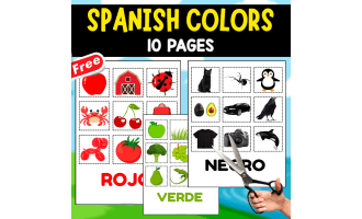SPANISH COLORS | 10 CUTOUTS PAGES